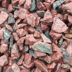 Piedra granza Granito Rojo Sierra chica bolsa por 25 kg - Nuevo Vivero Hanasono