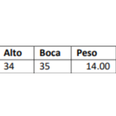 Maceta de fibrocemento piramidal c/ rombo - comprar online
