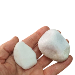 Piedra marmol rolado /redondeada blanco - comprar online