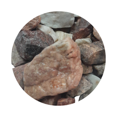 Piedra marmol semirolado Rosa cordoba - comprar online