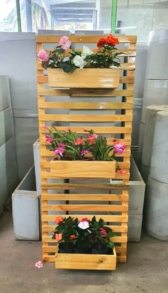 Treillage de madera - panel vertical - modelo recto - comprar online