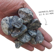 Piedra marmol semirolado verde alpes en internet