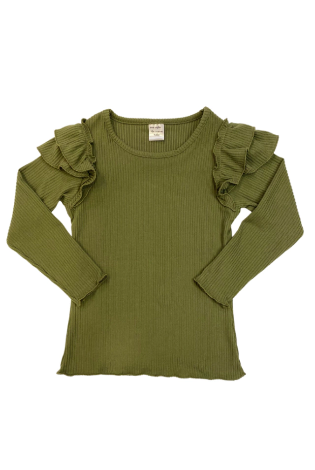 Remera castaña Verde