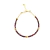 Pulseira Helena composta por pedras granada
