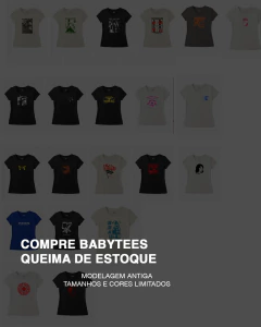 Babytee com estampa a sua escolha- QUEIMA DE ESTOQUE - comprar online