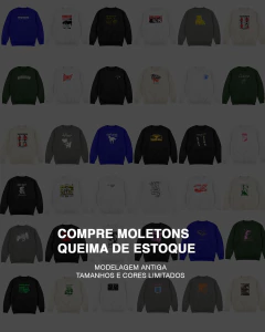 Moletom com estampa à sua escolha- QUEIMA DE ESTOQUE - comprar online