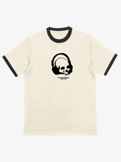 Camiseta Ringer Ringer This Song Reminds me of you- Skull Headphones