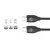 Cable de datos JD D-23 usb C a usb C Negro - Airport Technology