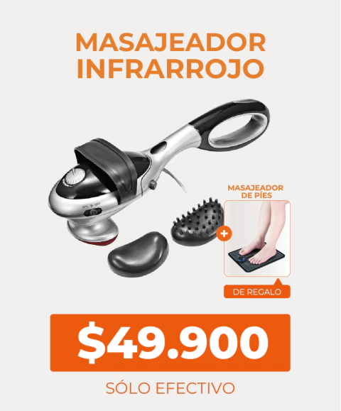 Masajeador infrarrojo 22W + Masajeador de Pies
