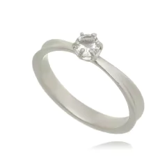Anillo de matrimonio solitario Tiff