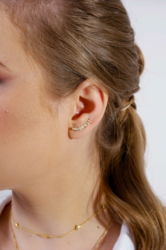 Pendiente earcuff Constelación en plata con baño de oro o rodio - tienda online