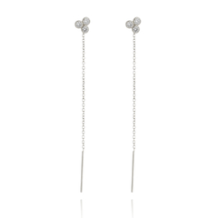 18k Gold Shooting Star earrings with white Sapphires or Diamonds on internet