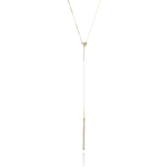 Collar corbata Pequeña Constelación en plata con baño de oro o rodio - comprar online