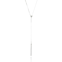 Collar corbata Pequeña Constelación en plata con baño de oro o rodio