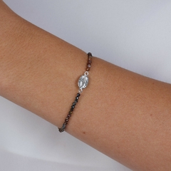 18K Gold coffee bean natural brown jaspers bracelet - Lily Silvestre - Joias personalizadas e exclusivas