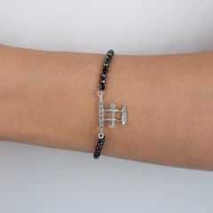 Pulsera de espinelas naturales y canoa hawaiana en oro 18K - Lily Silvestre - Joias personalizadas e exclusivas