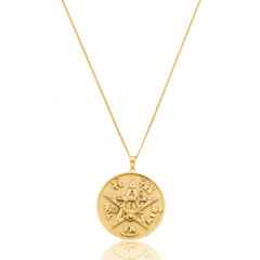 Medalha de Tetragrammaton em prata com banho de ouro ou ródio - comprar online