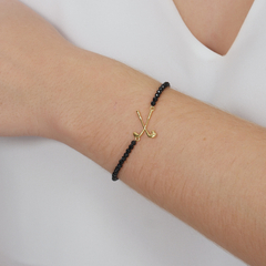 18K Gold golf clubs natural spinels bracelet - Lily Silvestre - Joias personalizadas e exclusivas