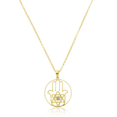 Amuleto de Hamsa em ouro