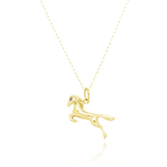 Collar de caballo en plata con baño de oro o rodio - comprar online
