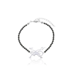 Pulsera de espinelas naturales y bicicleta de spinning en oro 18K en internet
