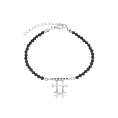Pulsera de espinelas naturales y canoa hawaiana en oro 18K en internet