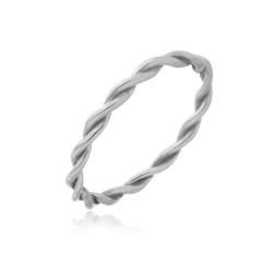 Anillo trenzado en oro 18K - comprar online