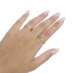 Anillo trenzado en oro 18K - tienda online