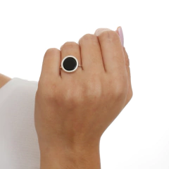 Anillo Redondo de Ónix - comprar online
