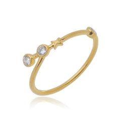 Anillo de Aries en plata con baño de oro o rodio - comprar online