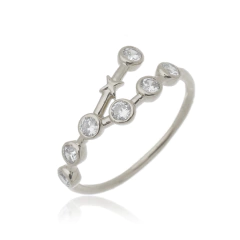 Anel de Touro em ouro 18K com Safiras brancas ou Brilhantes - comprar online