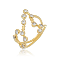 Anillo de Piscis en plata con baño de oro o rodio - comprar online