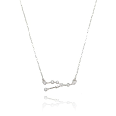 950 Sterling Silver Taurus necklace gold or rhodium plated