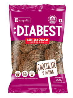 Galletitas s/Azúcar de Chocolate y Avena Diabest