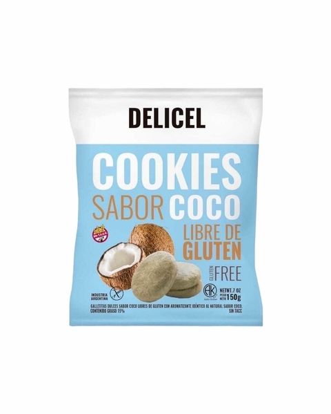Galleta "Delicel" Sabor Coco x200g Sin Tacc / Sin Lactosa - comprar online