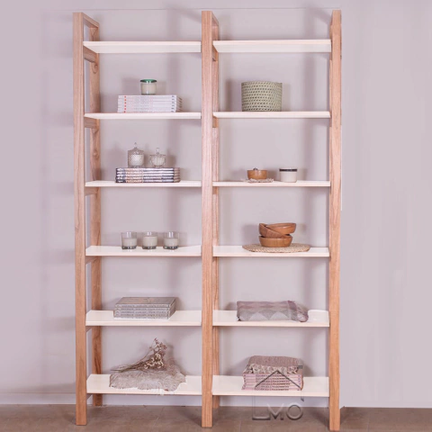 Estanteria MALIBU laqueado blanco 120 x 210 alt- LMO - comprar online