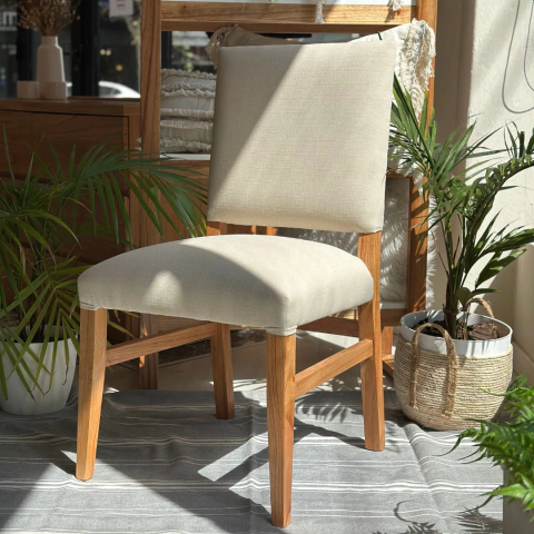 Silla H madera paraiso tapizadas opcional con funda en tusor - LMO - - comprar online