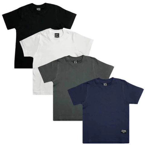 Art. 215 - Remera niño m/c lisa - comprar online