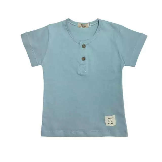 Remera bebé manga corta lisa de Blue Baby & Kids — imagen 9