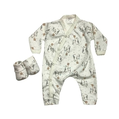 Imagen de Art. 902 - Conjunto estampado enterito + escarpines