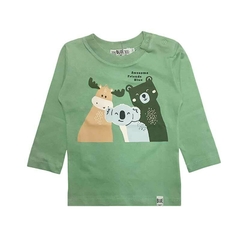 Art. 9147 - Remera bebé m/l animalitos en internet