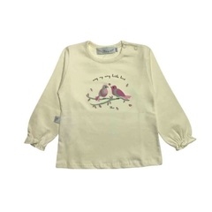 Art. 9162 - Remera beba m/l pajaritos - comprar online