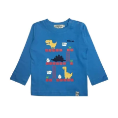 Art. 9166 - Remera bebé m/l dinos game - Blue Baby & Kids