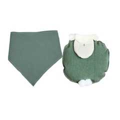 Art. 146 - Set sonajero + babero bandana - Blue Baby & Kids