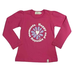 Art. 8821 - Remera niña m/l Happy