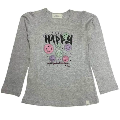 Art. 9183 - Remera niña m/l Happy - comprar online