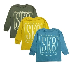 Art. 704 - Remera niño m/l Sk8 Flr Original - comprar online