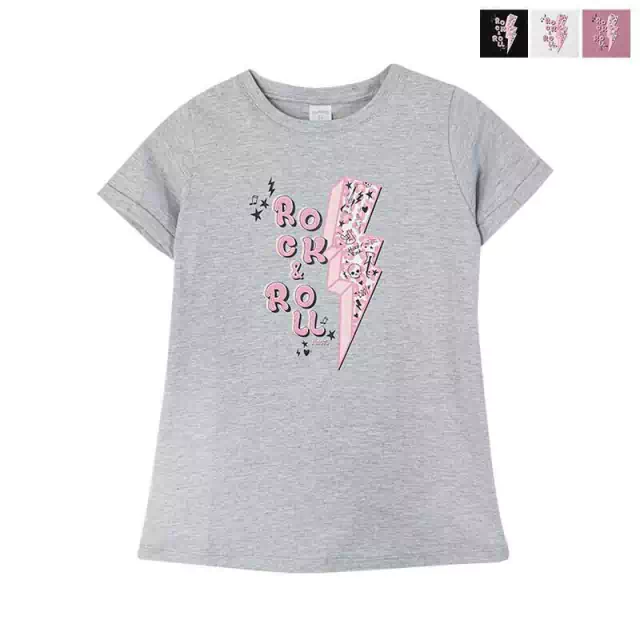 Remera niña m/c rock & roll Blue Baby & Kids