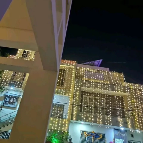 Súper Cortina de Luces LED para Fiestas y Eventos – 3x9 mts | 1500 Luces Cálidas - comprar online