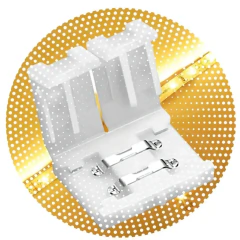 Empalme conector union tiras led 8mm cob luces neon flex